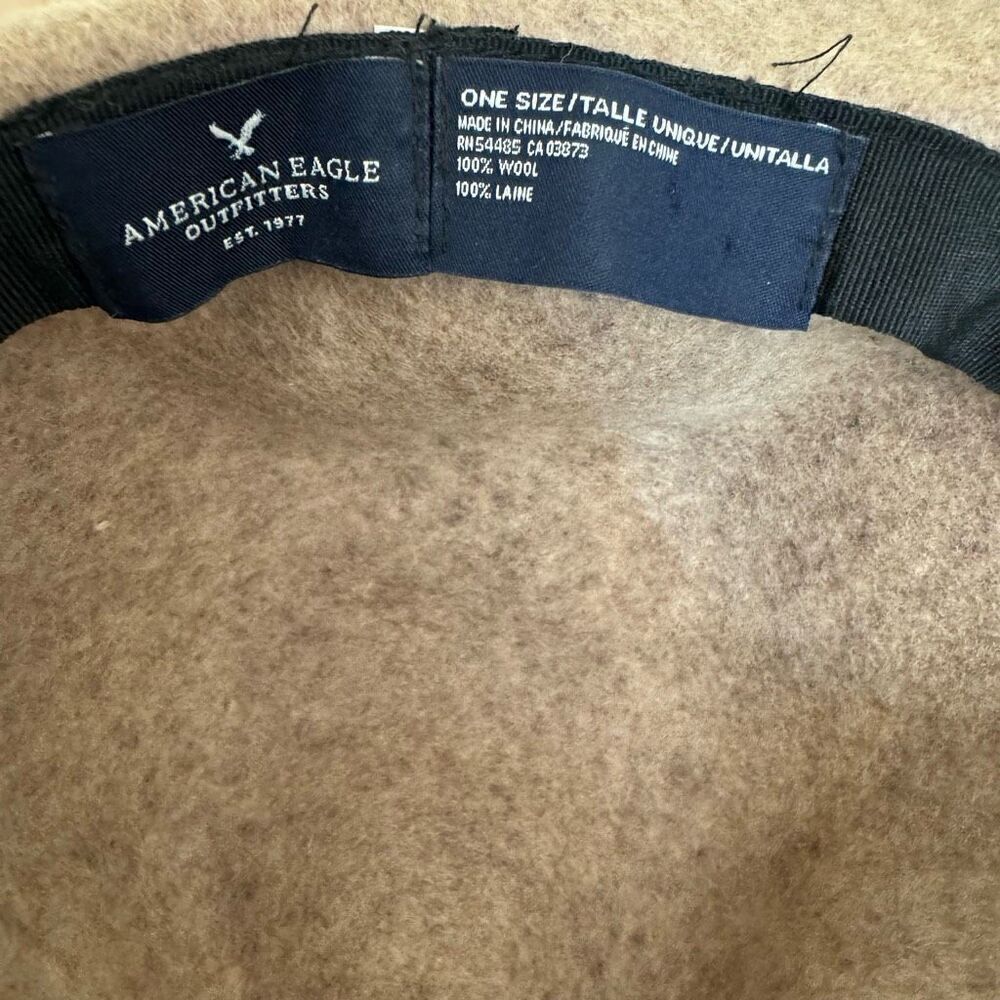 American Eagle Wool Concho Floppy Boho Hat Western One Size - Picture 4 of 5